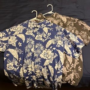 Two Men’s Large High Sierra Floral print button down